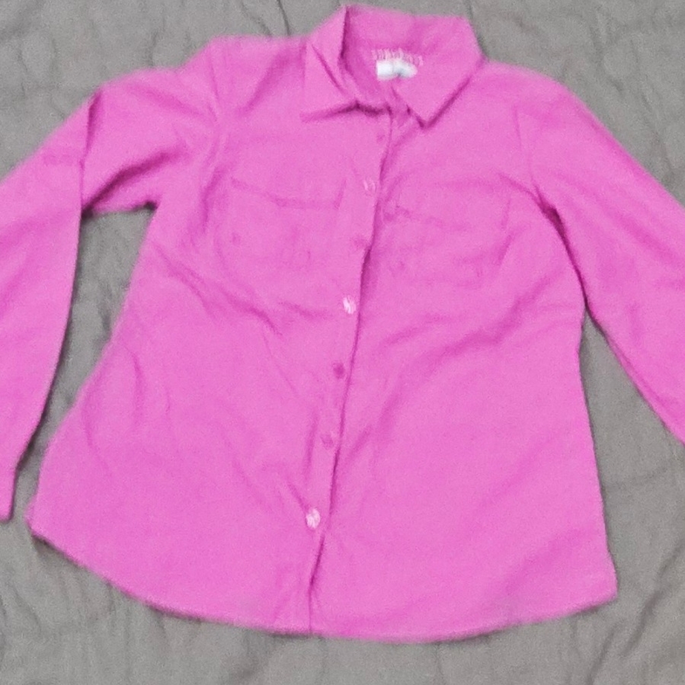 Columbia Pink Button Down Shirt Long Sleeve